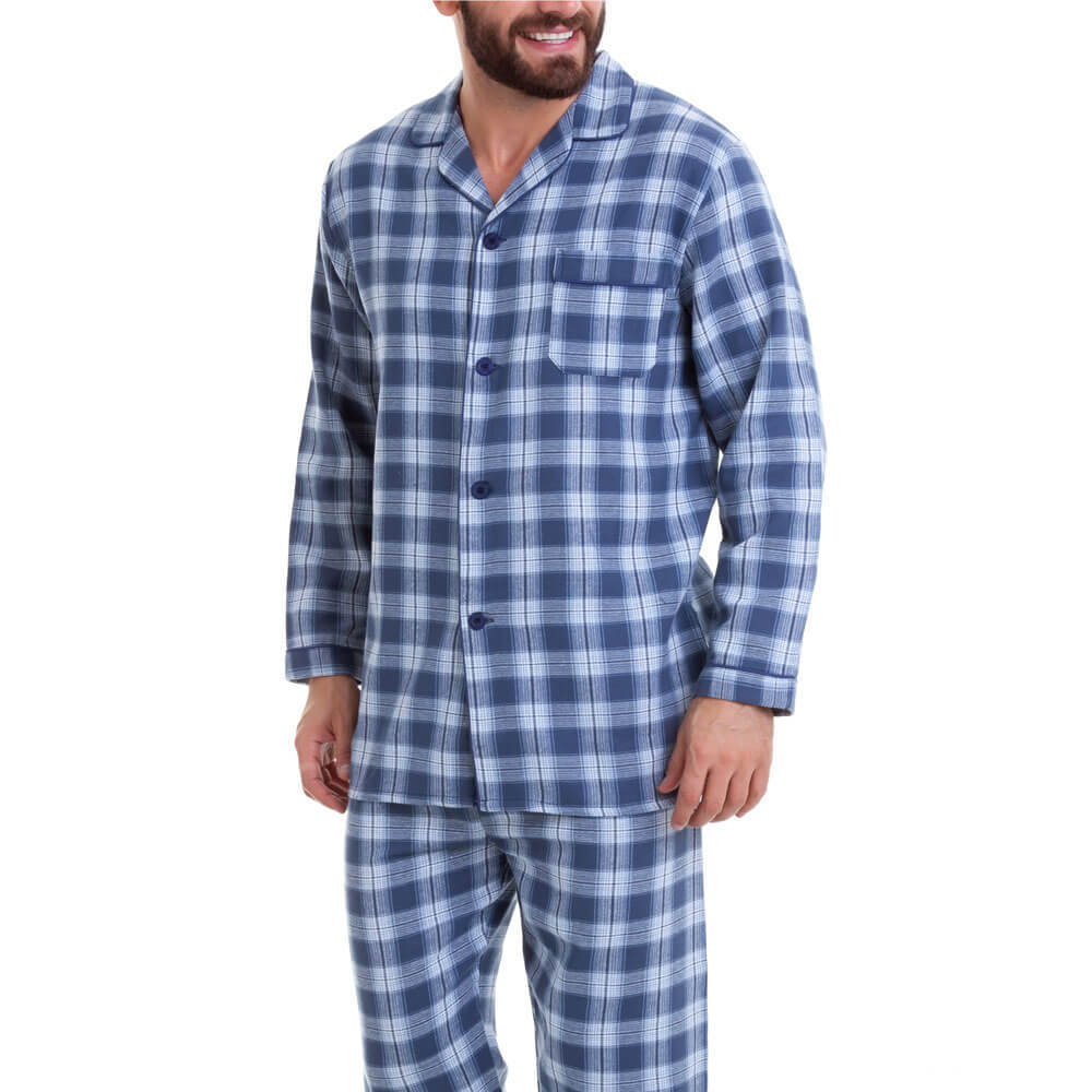Pijama Longo Masculino Flanelado Sepie 926 -100% Algodão