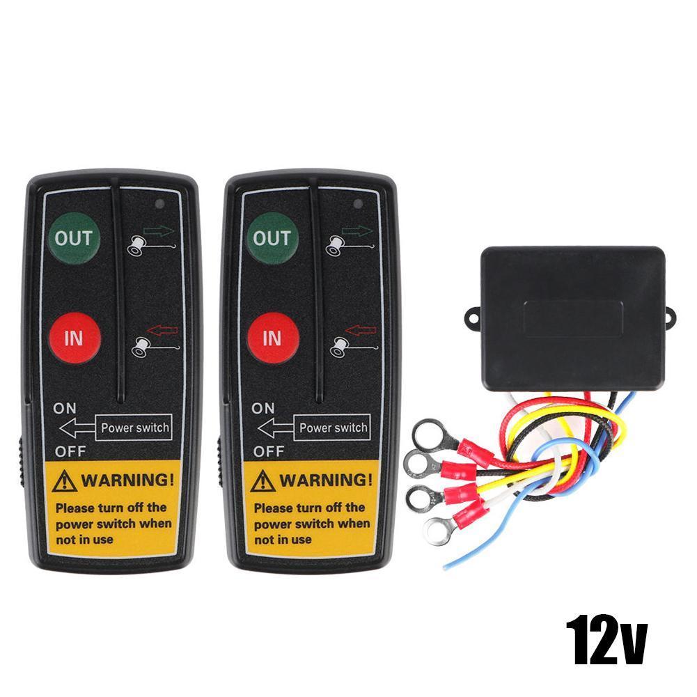 Guincho Elétrico Controle Remoto Carro Talha Sem Fio 12v 24v Caixa Acessórios Originais A2m0