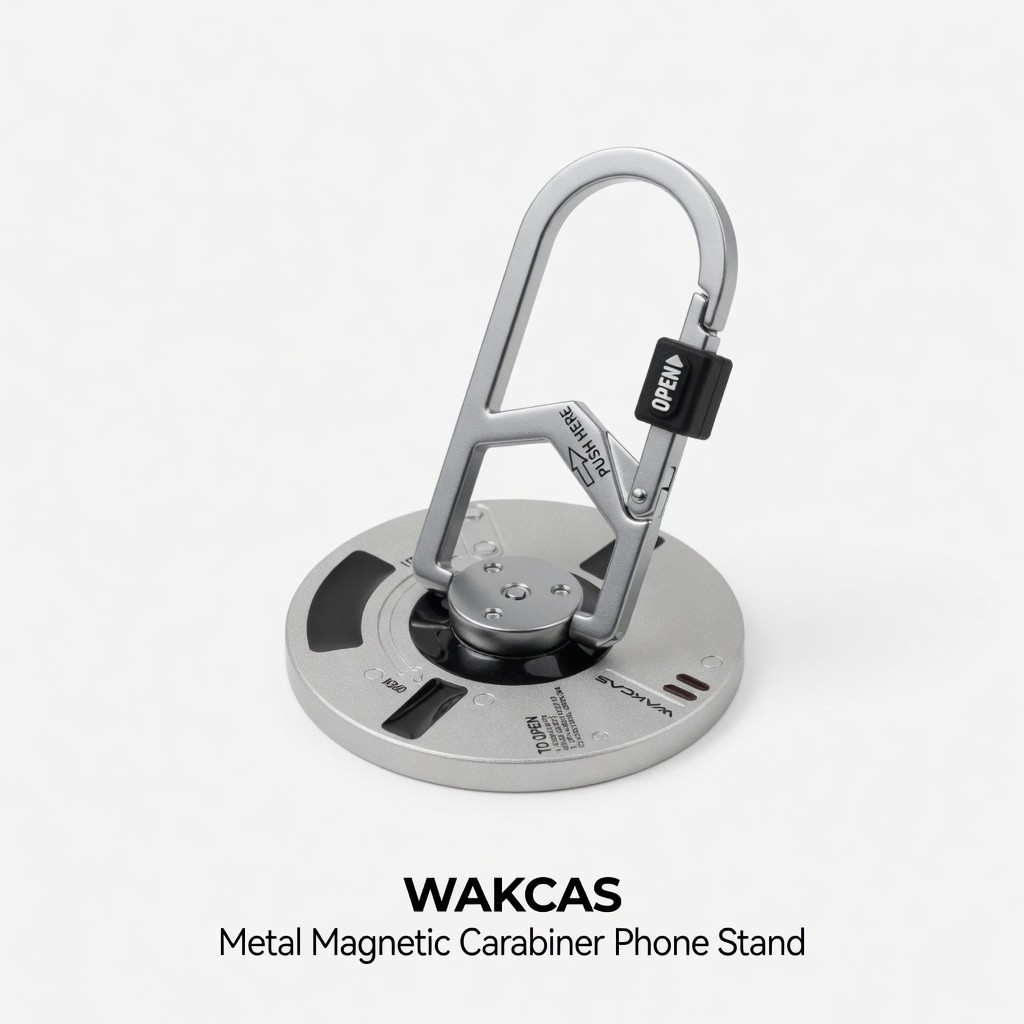 Suporte De Anel Anti-Queda Com Fivela De Mola Magnética De Metal WAKCAS Para iPh