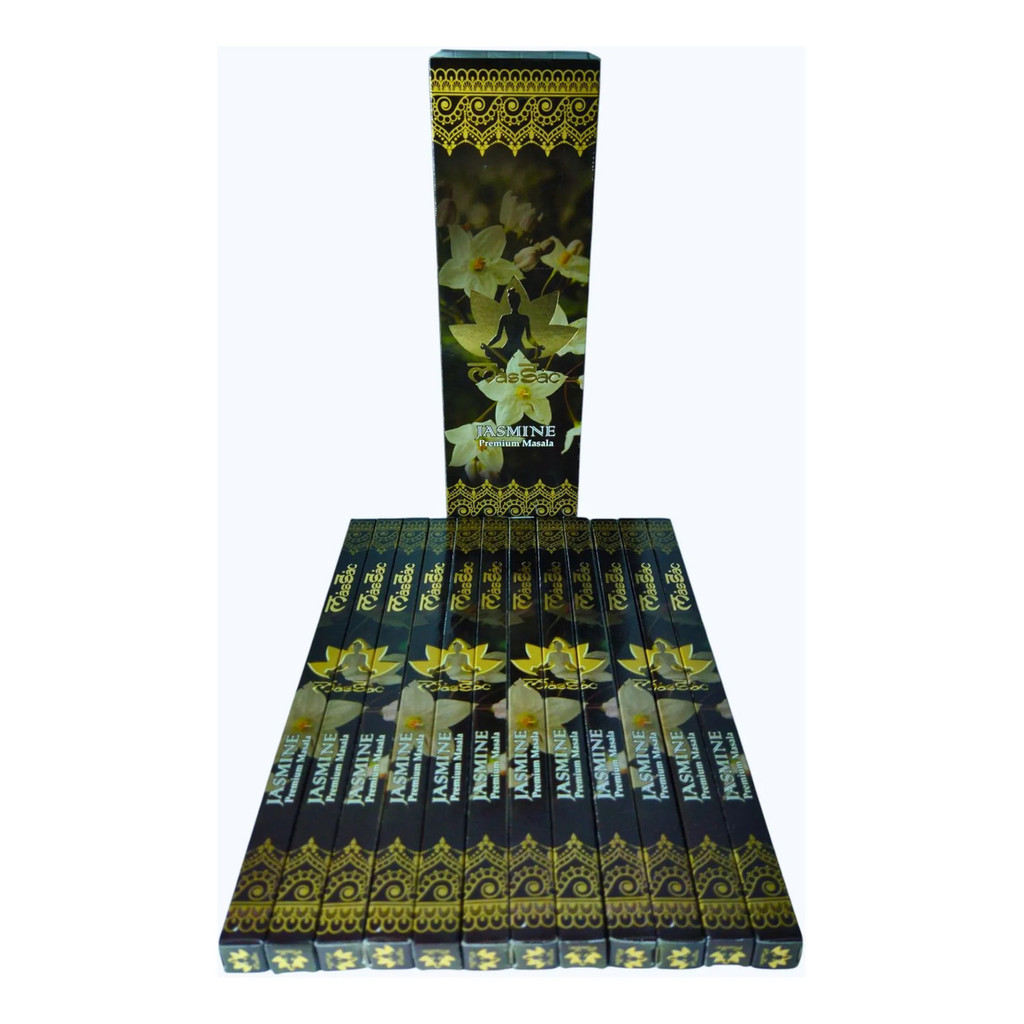 Incenso Massala Premium Sac Jasmim - Sofisticado Cx.12un.7v.