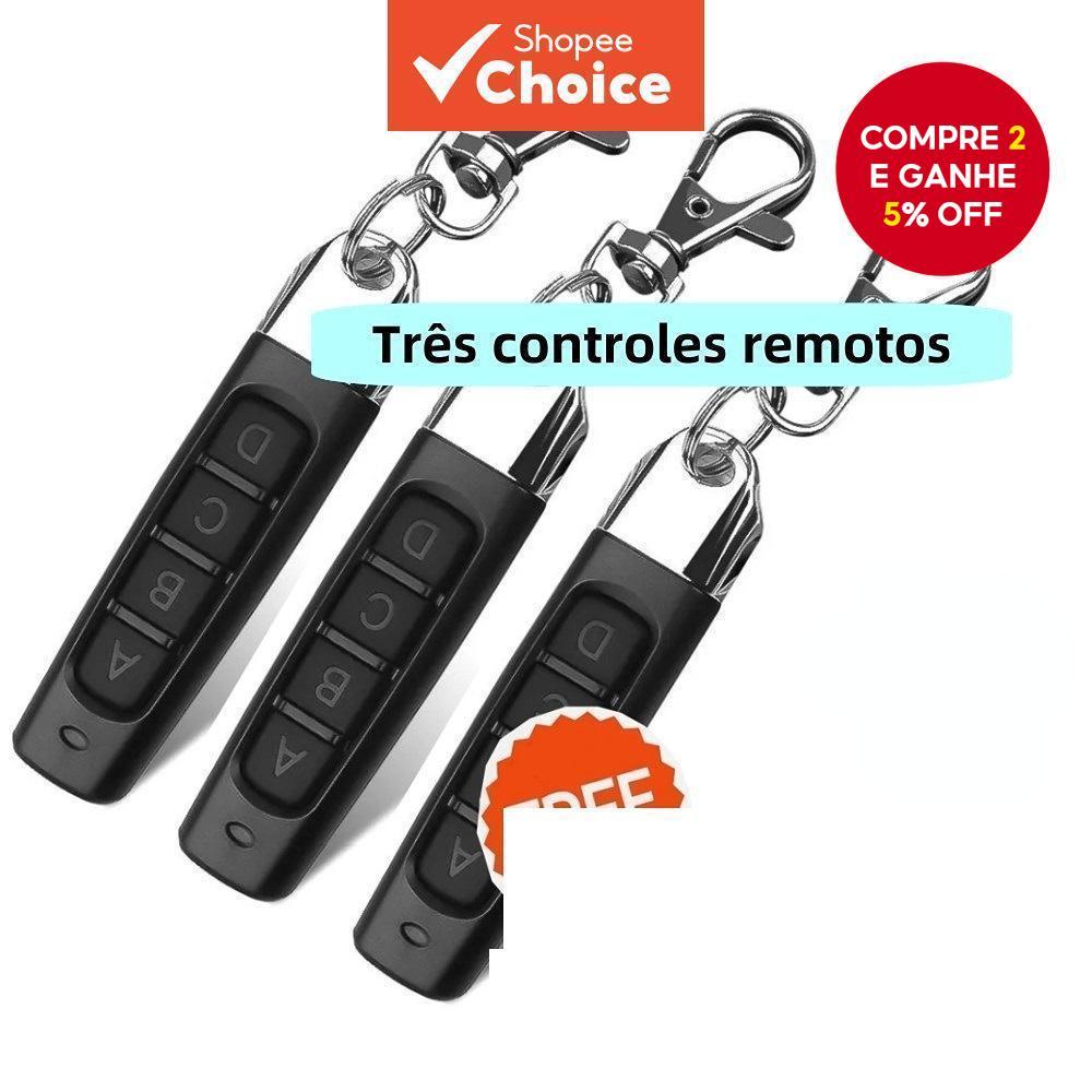 AA 2026 Kit3 RF433MHz Auto Copy Remote Control Elétrico Abridor de Portas de Garagem Controle Remoto Clonador Cópia
