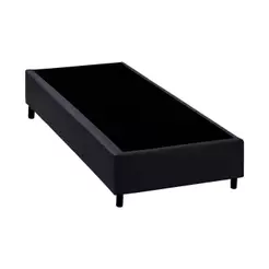 Cama Box Base Solteiro Universal Courano Black (88x188x20) - Costa Rica