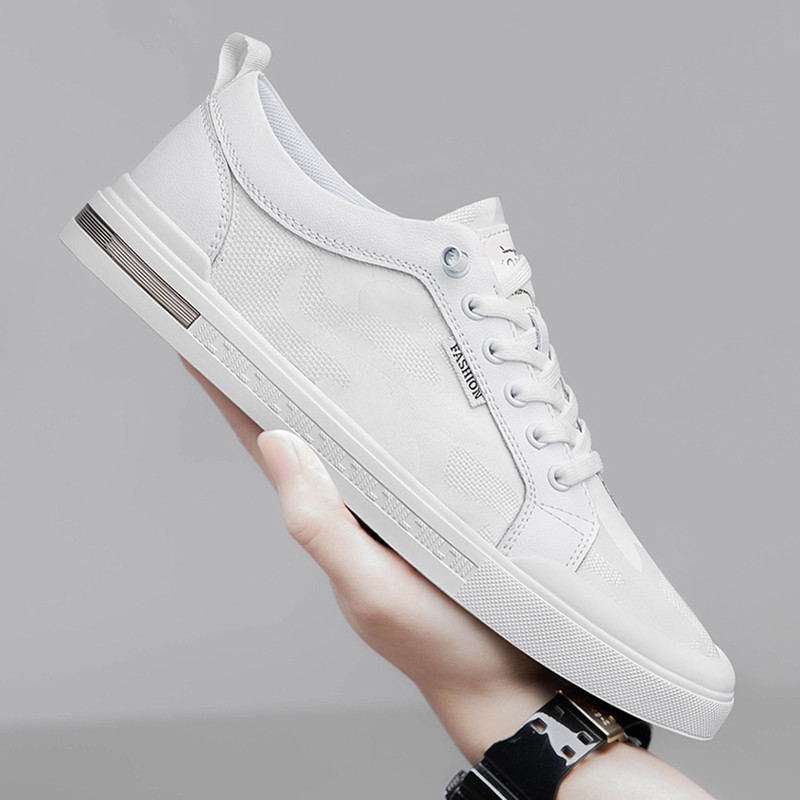 Terno sapatos brancos masculinos primavera verão sapatos de pano de um Pedal sapatos masculinos 2026 novo estilo sapatos