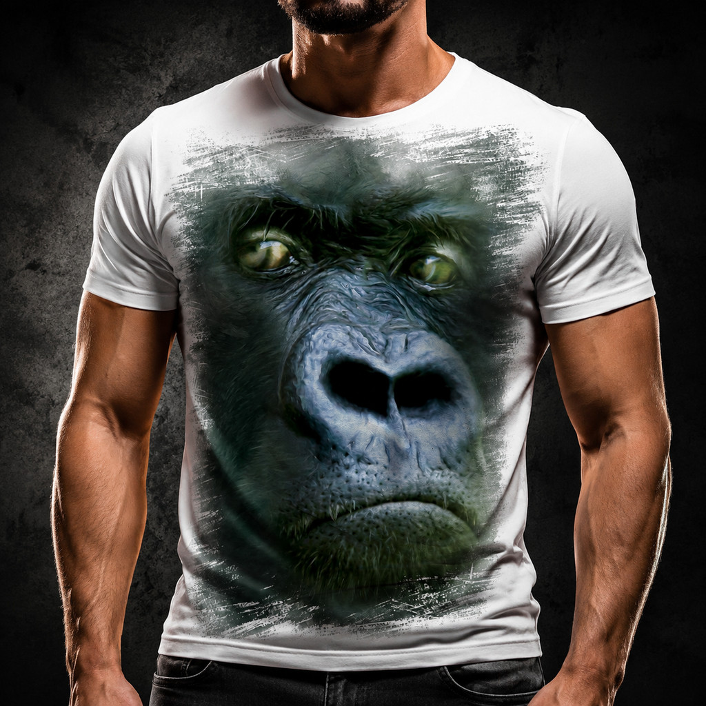 Camiseta Macaco Monkey Gorila Primata A