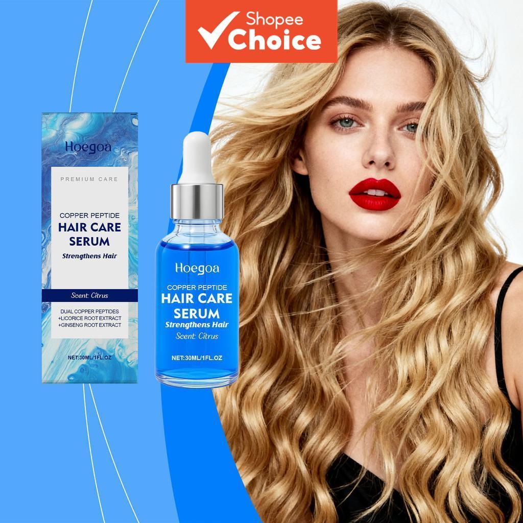 Soro Capilar com Biotina e Cobre-Peptídeo 30ml, com Ginseng para Crescimento, Fortalecimento e Nutrição do Couro