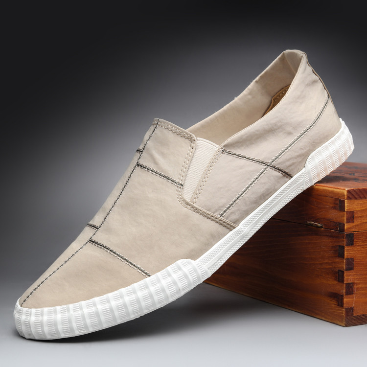 Moda verão sapatos masculinos na moda sapatos masculinos versão coreana sapatos casuais condução preguiçoso sapatos desl