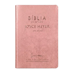Bíblia De Estudo Joyce Meyer | NVI | Letra Média | Capa Rosa