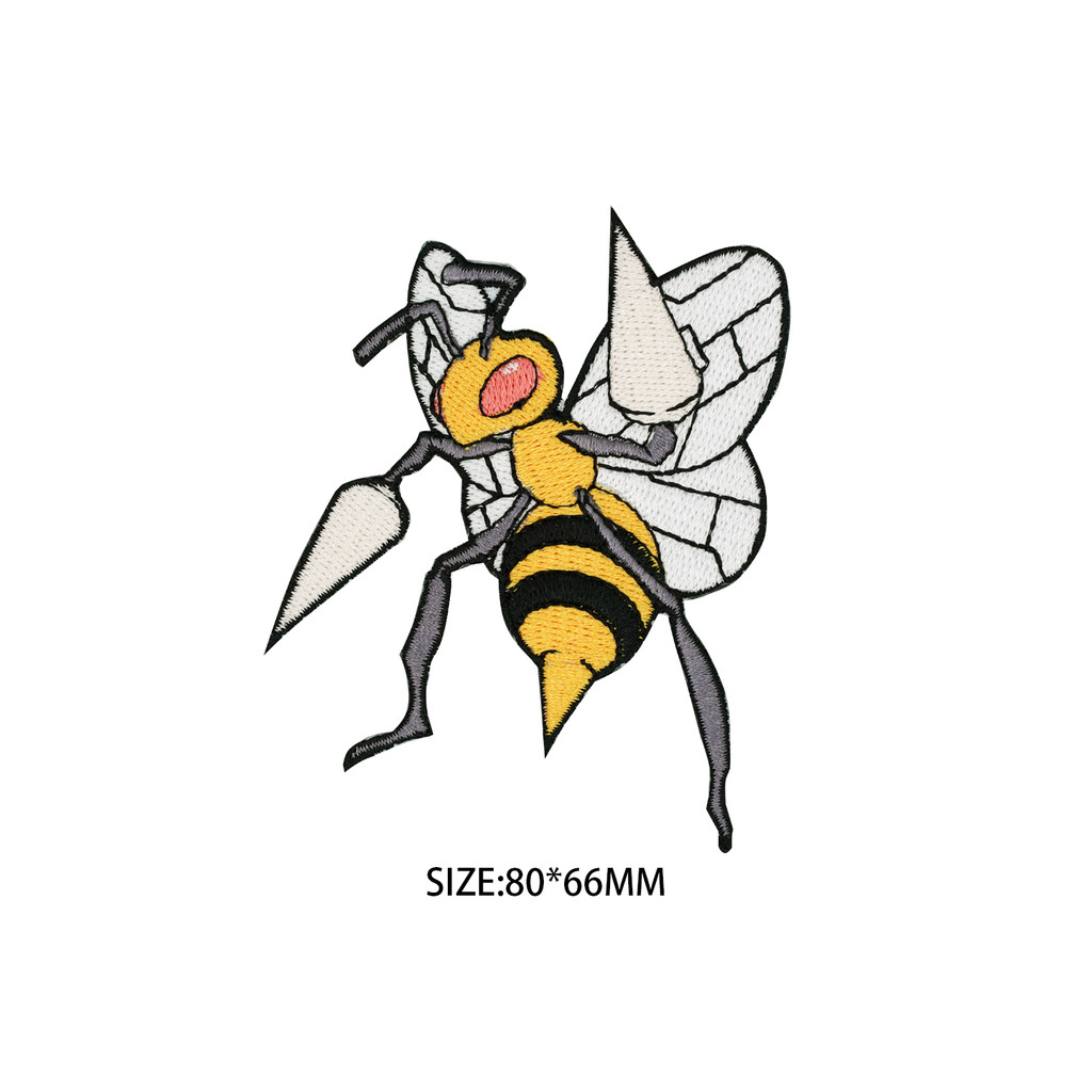 Emblema de Velcro grande agulha abelha Pokémon moda desenho animado Seiko cuidadosamente feito acessórios de fantasia de