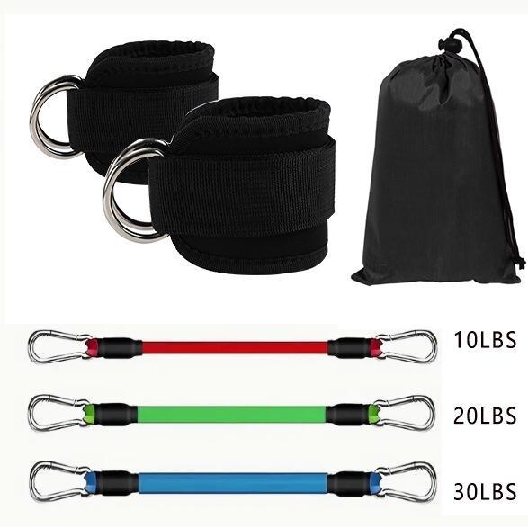 Tornozeleira  Extensor Elástico - Tornozeleira Puxador Para Glúteo Cross Over