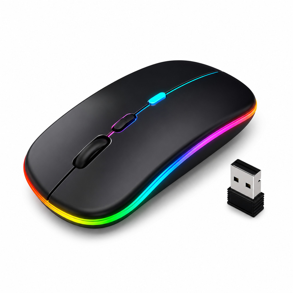 Mouse Preto RGB Para Avell Gamer Storm 450