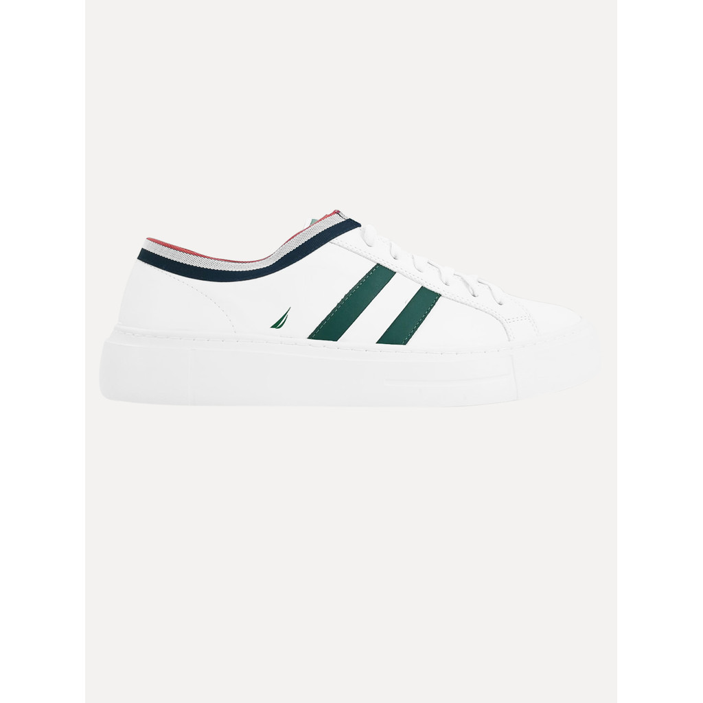 Tênis Nautica Masculino Firenze Listrado Verde/Branco