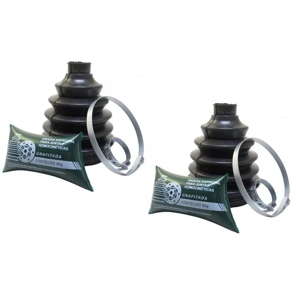 PAR COIFA HOMOCINÉTICA LADO RODA PEUGEOT 106 205 206 207 PARTNER EIXO FINO - 24mm