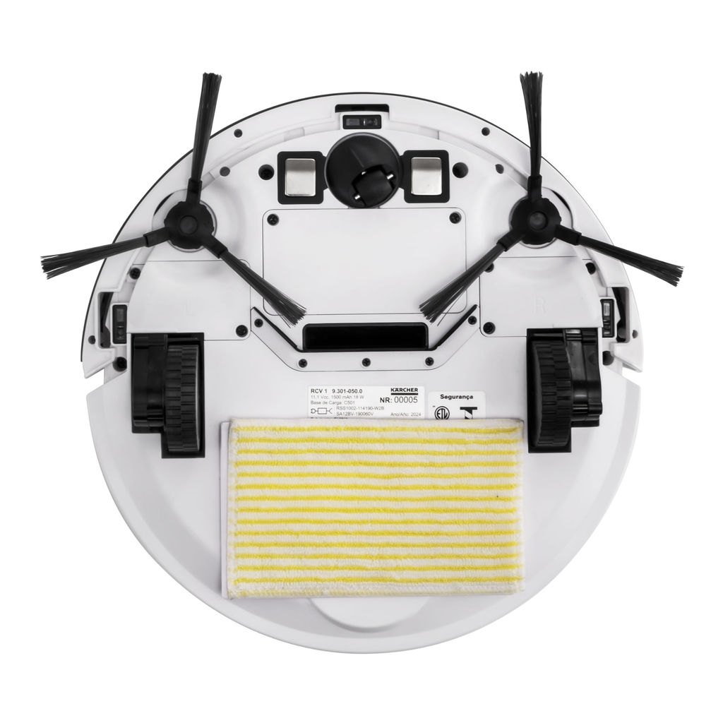 Robô Aspirador Kärcher RCV 1 Controle Remoto 3 em 1 Varre, Aspira e Passa Pano Seco Bivolt · foto 2