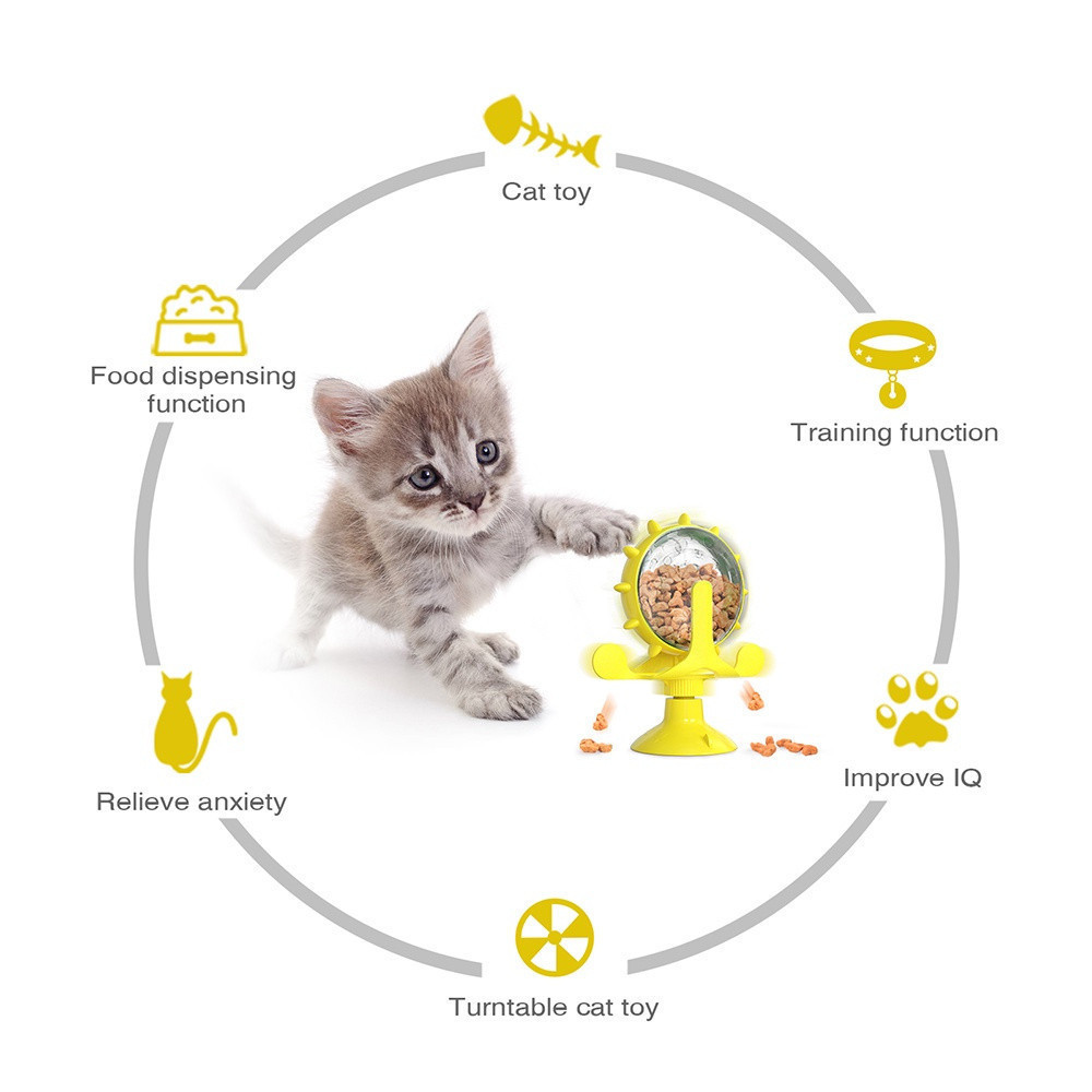 Brinquedos para Animais de Estimação, Brinquedo Interativo para Gatos com Saída de Leite para Cães Pequenos e Gatinhos,