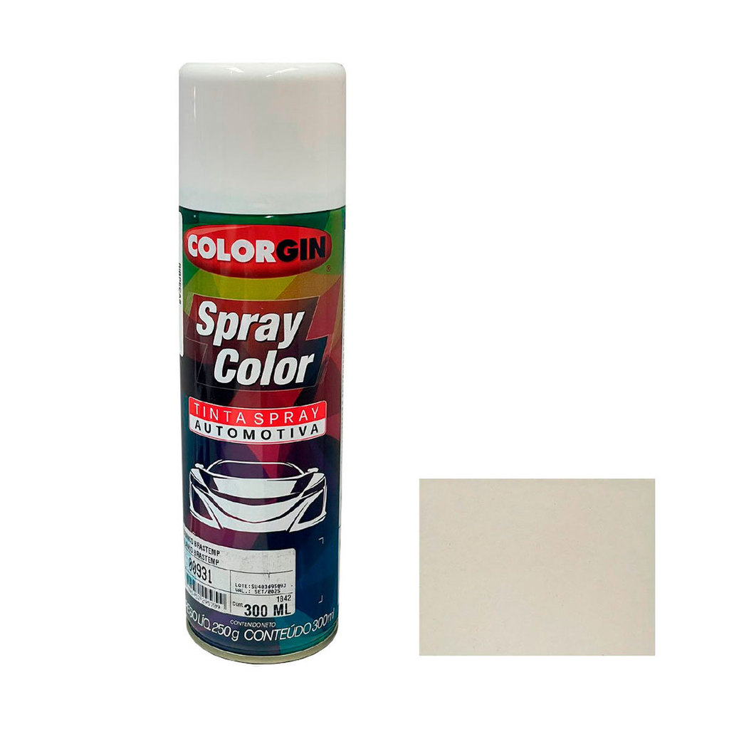 Tinta Spray Automotiva Colorgin Branco Brastemp 300ml Spray Colorgin Branco Brastemp