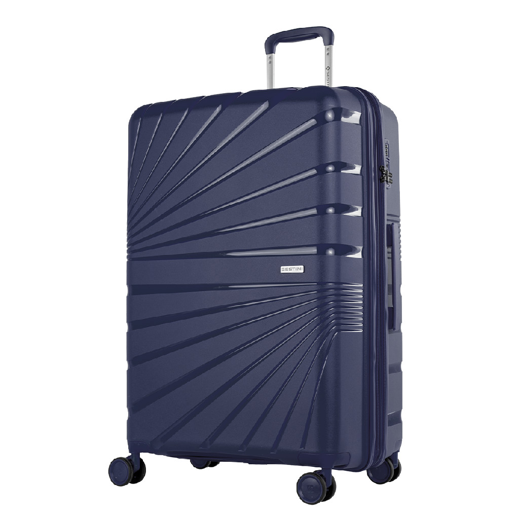 Mala de Viagem Grande 32kg Expansiva PP Sestini Supreme 41123 Cor: Marinho