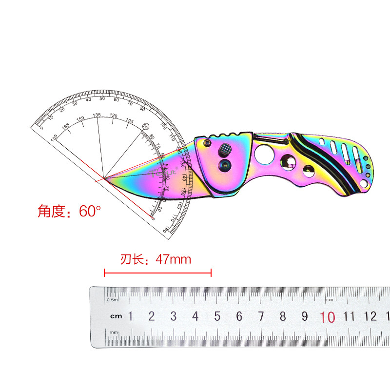 Dick Tekut Tekut Fangs LK5261 Phantom Fruit Dobrável Presente Faca Moda Chave Faca Ferramenta EDC