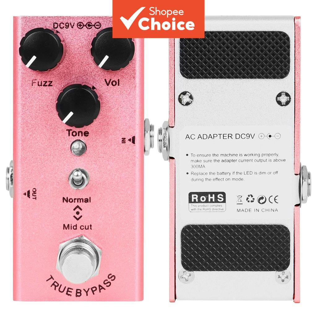 Pedal de Efeito de Guitarra IRIN EF-12 Mini Fuzz Único, Bypass Verdadeiro, Carcaça de Liga de Zinco, Acessórios e Peças