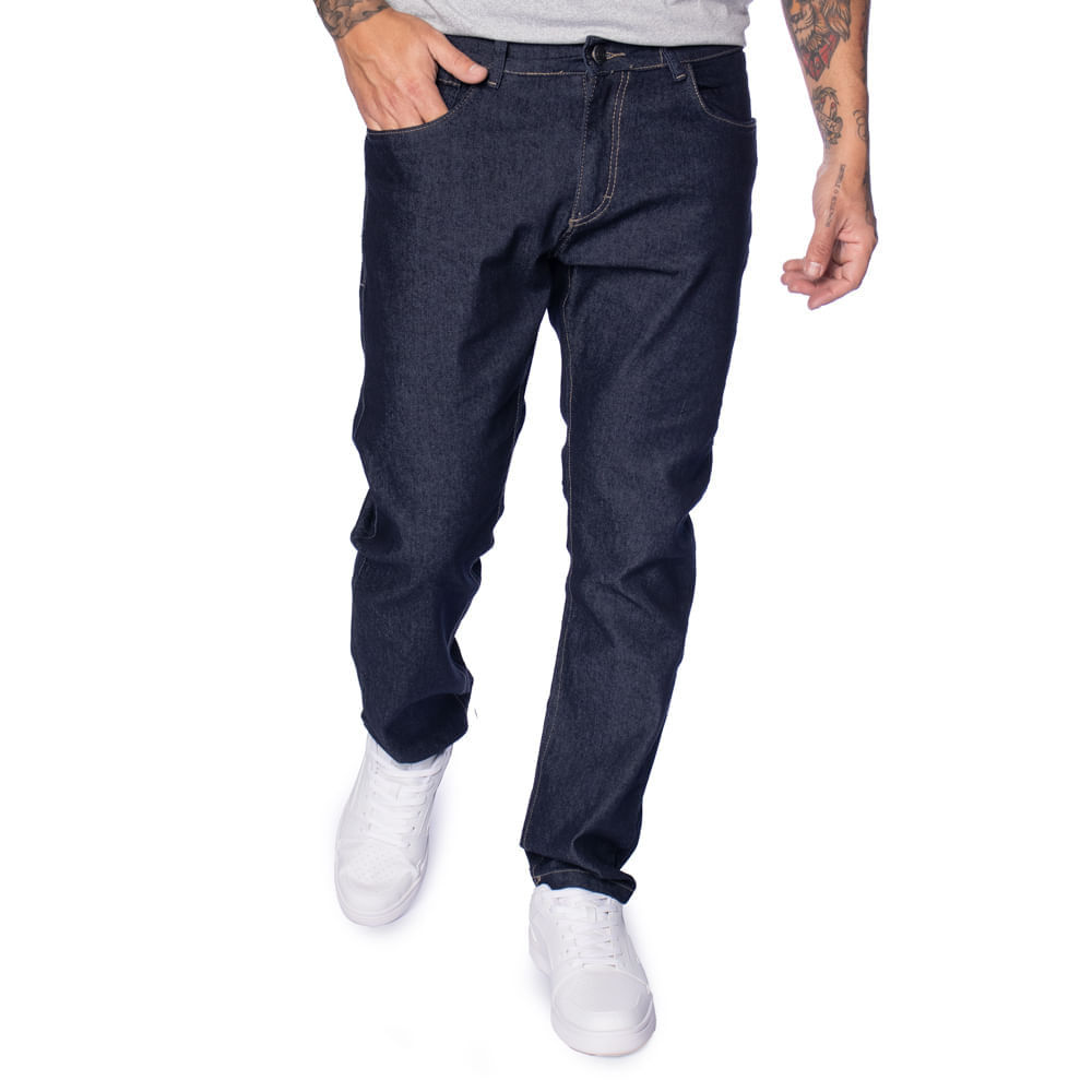 Calça Jeans Masculina Dixie Modelagem Reta Azul Escuro