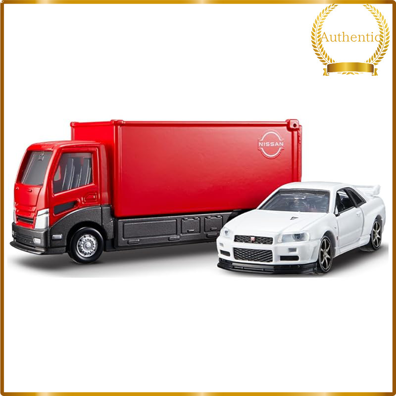 Takara Tomy Tomica Premium Tomica Transporter Nissan Skyline GT-R V-spec II Nur Mini Car Toy for Ages 6 and Up