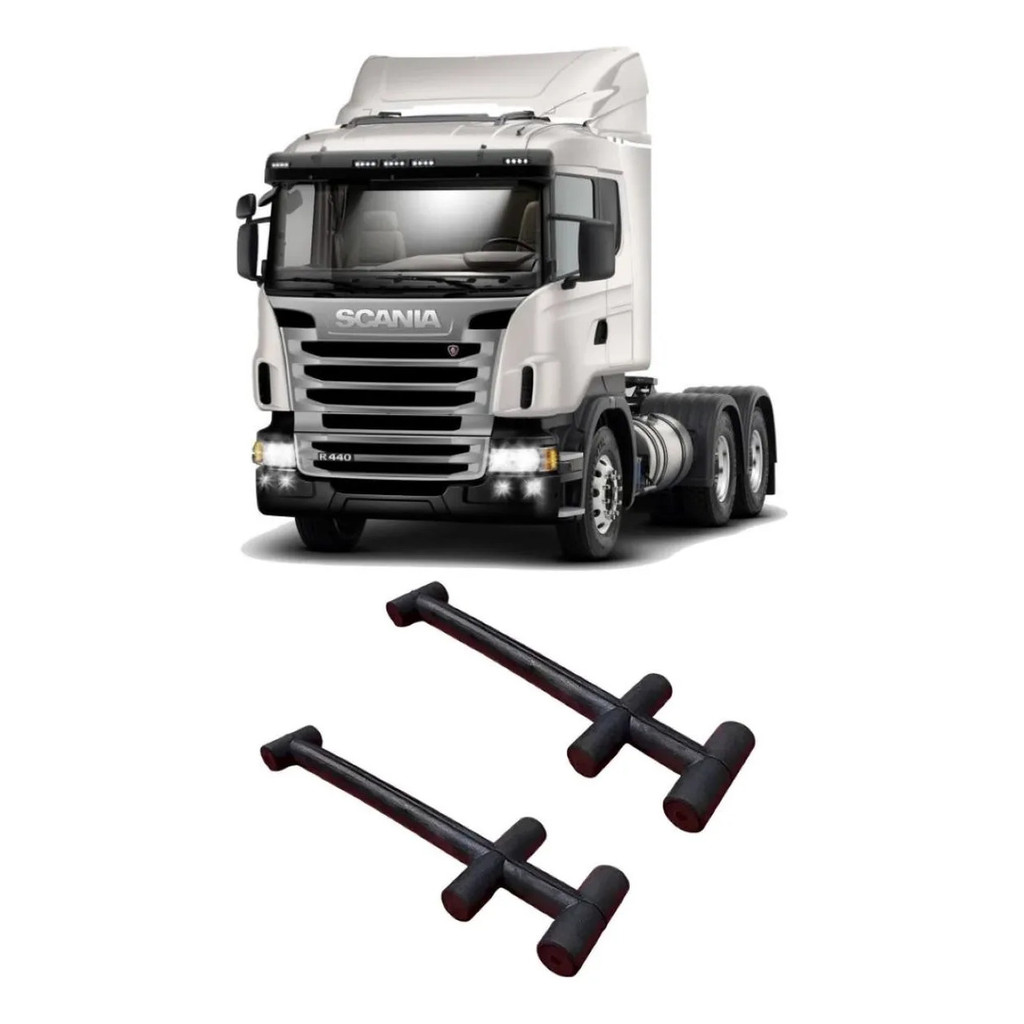 Kit 02 Presilha Trava Tampa Caixa Bateria Scania 112/113/124