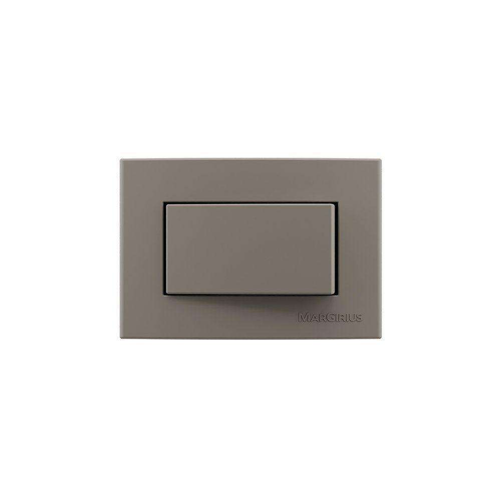 Placa Para Móveis 65x45 Com Interruptor Paralelo Margirius Sleek Colors 10a Argila Argila