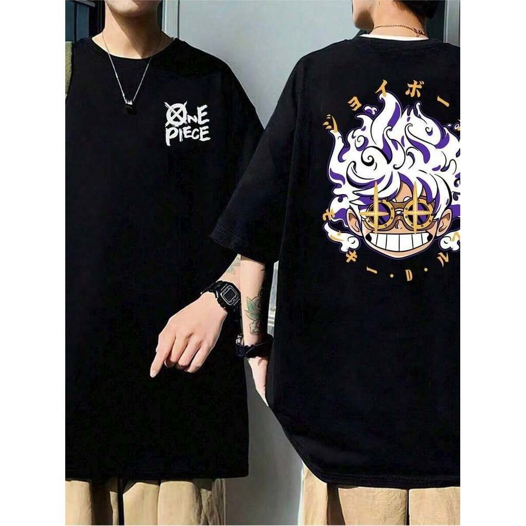 Camiseta Meme Gear 5 Luffy One Piece  Anime Manga Japao Desenho Animado  100% Algodão