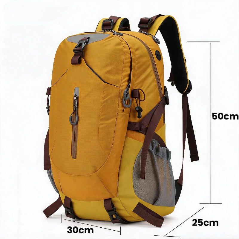 Mochila Cargueira  40L Impermeável Para Trilha Acampamento Viagem c/ Capa de Chuva