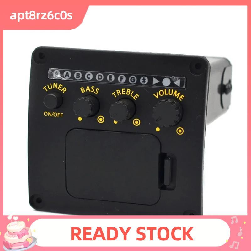 Profissional Guitarra Acústica Pré-Amplificador EQ Sintonizador Captador Captadores De Piezo Equalizador Acessório