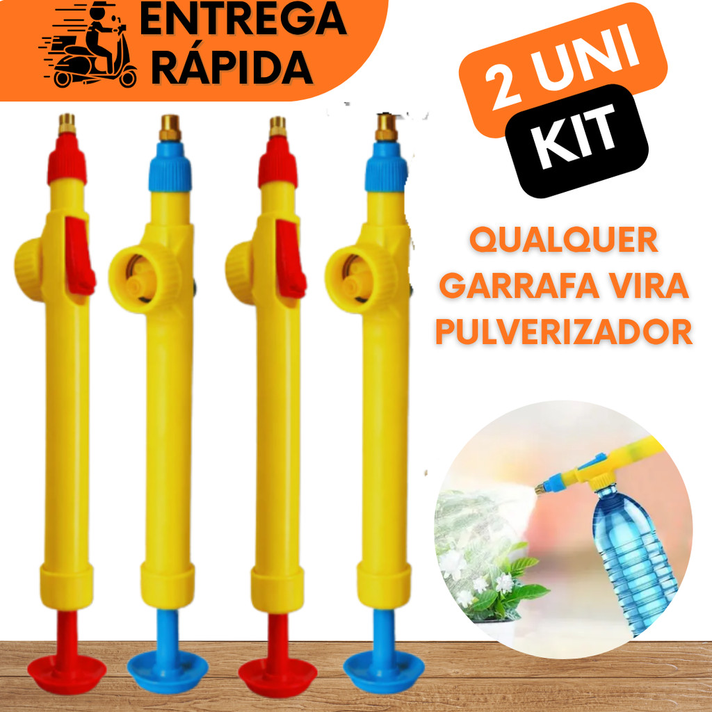 PULVERIZADOR PARA GARRAFA PET COM BICO SPRAY MANUAL PRATICO E ECONOMICO COM 29 CM PLANTA BURRIFADOR