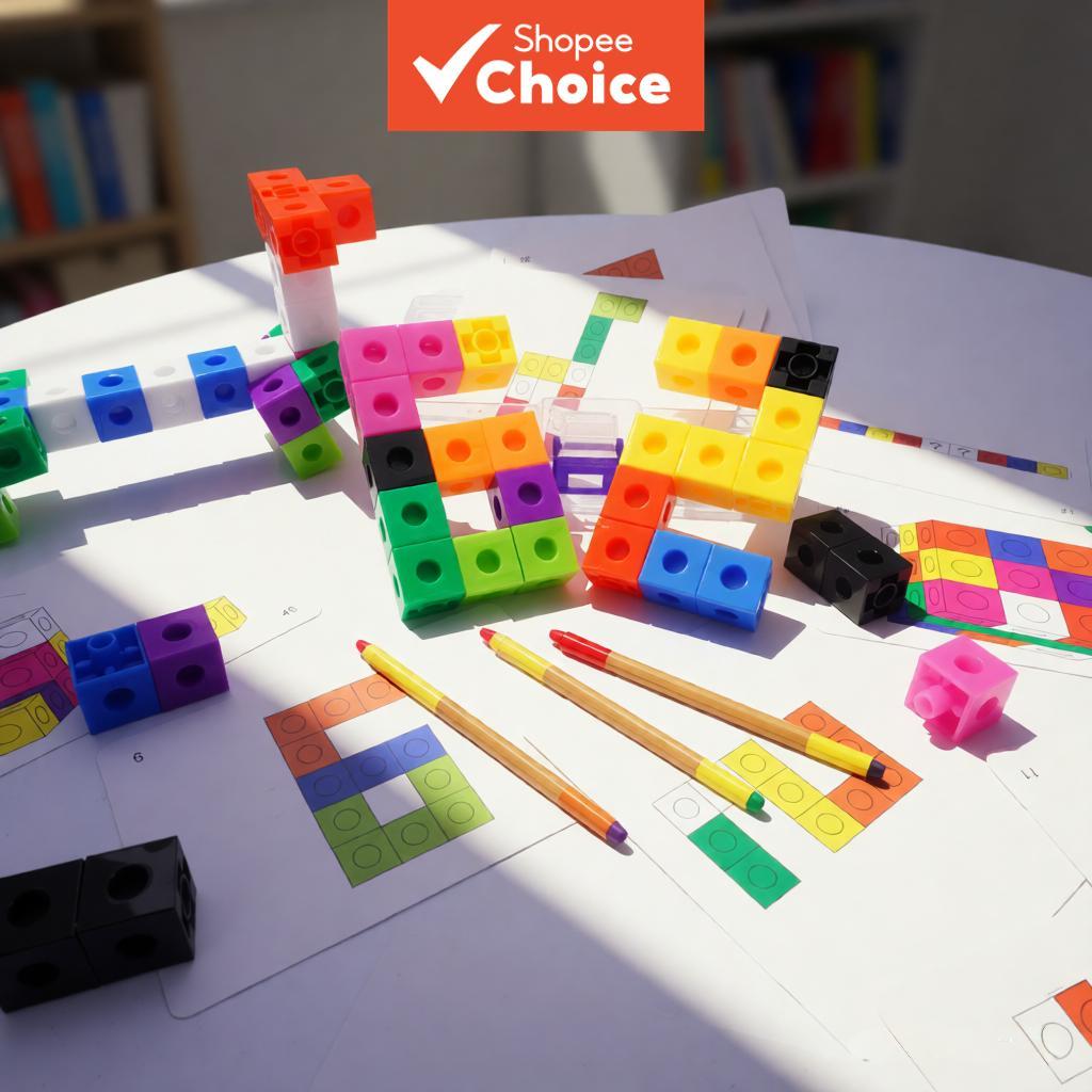 Blocos de Montar Magic Square, 120 peças, Brinquedos Educativos STEM para Crianças a partir de 6 anos, Conjunto de