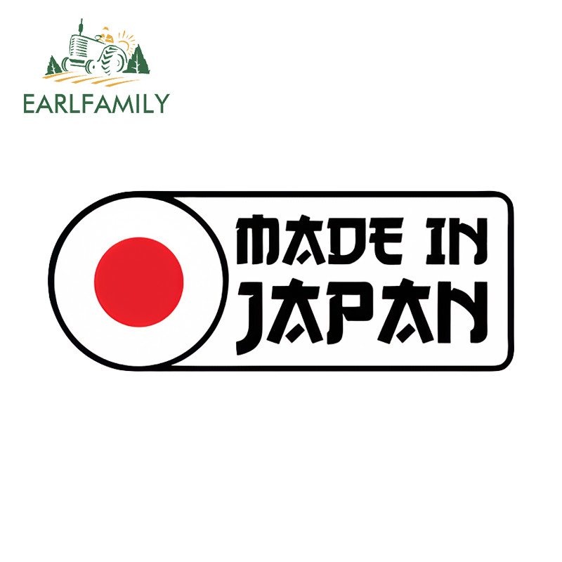 EARLFAMILY Feito No Japão Adesivo De Carro Artístico Bagagem Pára-Brisa Motocicleta Caminhão Capacete Decalques Vinil Oc