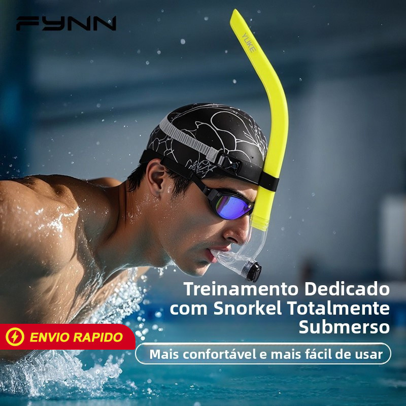 FYNN Snorkel Adulto Unissex para Treino Natação Piscina e Praia