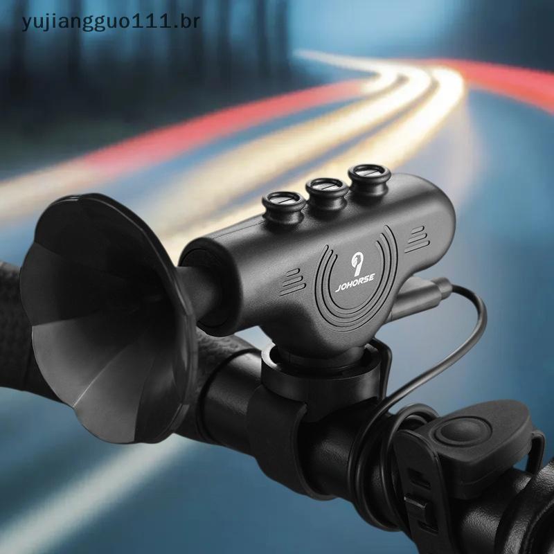 # Novo Sino Eletrônico 120db Carga USB À Prova D'água Ciclismo Chifre Alto Decibel Buzina Guiador Buzinas Alarme Sirene