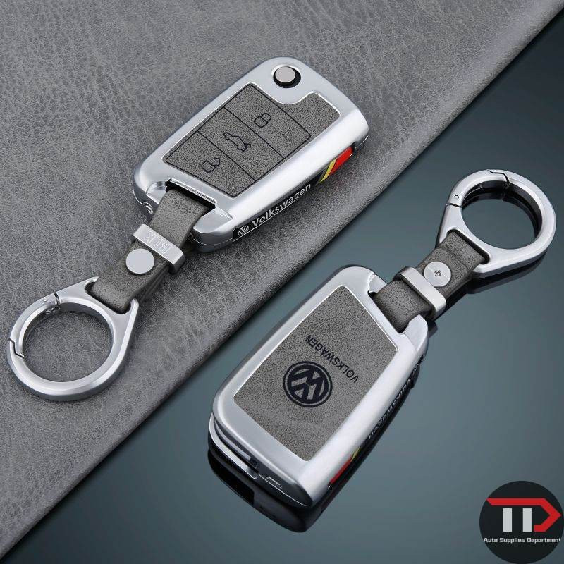 Full Cover Car Key Case, VW Volkswagen Golf 7 MK7 Tiguan MK2 T-roc Cross Skoda Octavia Kodiaq Karoq Assento E JGKM