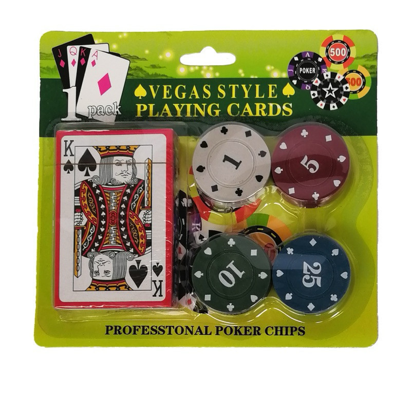 Conjunto de Cartas e Fichas Poker
