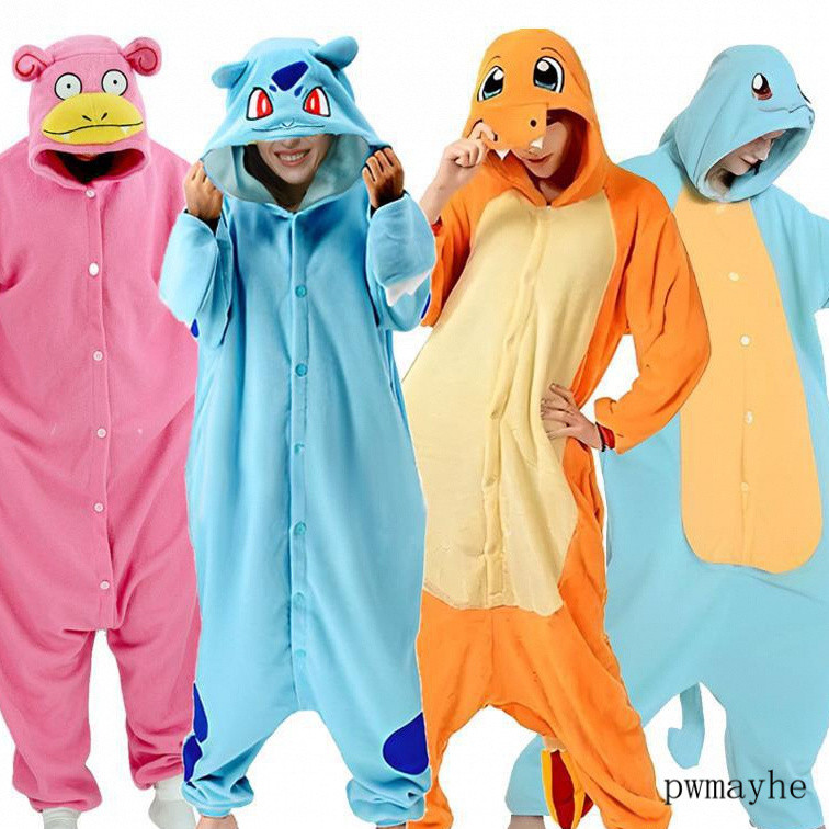 pwmGengar Kigurumi Umbreon Fantasia de Halloween Kigurumi Cosplay Pijama Adulto Mulher Festa de Dormir Casal Pikachu Pok