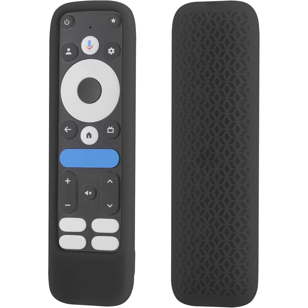 Capa LEFXMOPHY para Controle Remoto do Dispositivo de Streaming onn 4K Pro (2024) Android TV Box, Capa de Silicone Preta