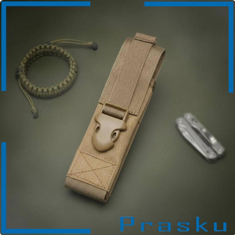 [Prasku] Bolsa MOLLE Compatível Com Lanterna , Suporte Utilitário Robusto Para Mochila , Colete , Cinto , Uso Ao Ar Livr