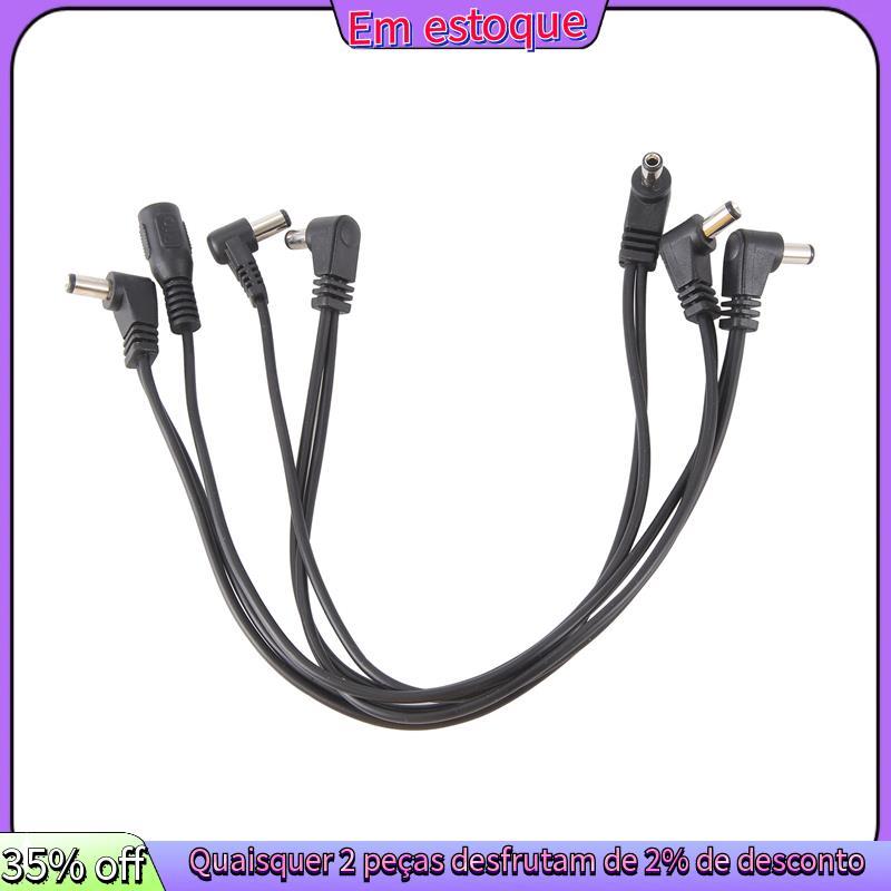 6 Maneiras Eletrodo Margarida Corrente Chicote Cabo Fio De Cobre Para Efeitos Guitarra Fonte Alimentação Adaptador Divis