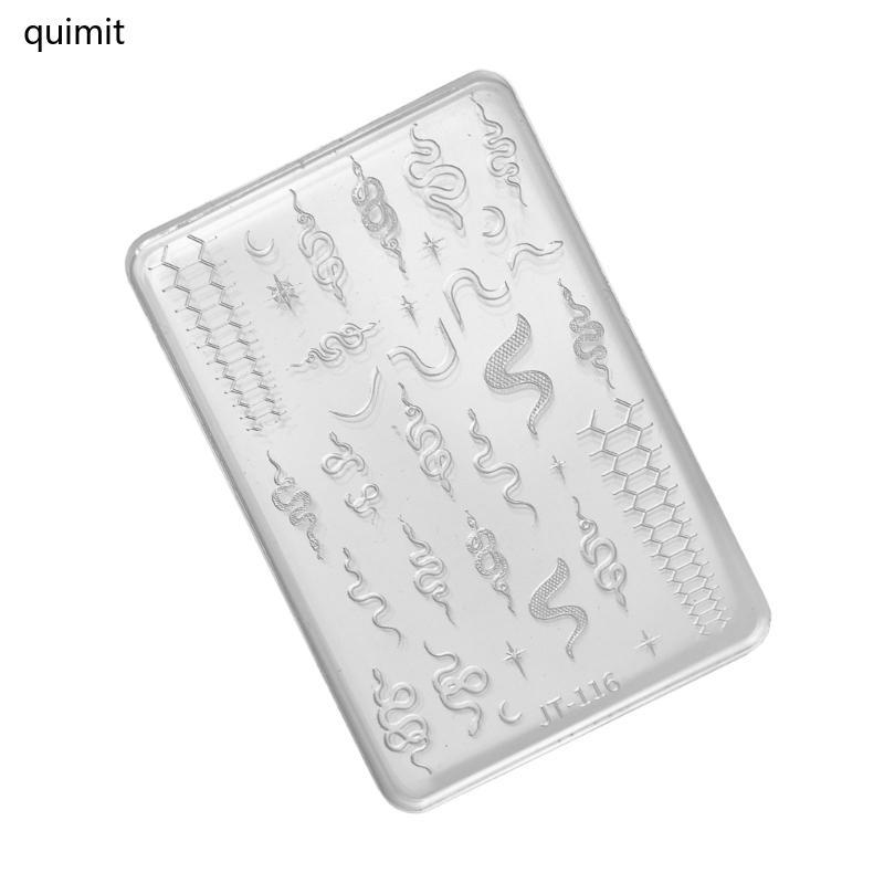 Molde Silicone Para Escultura 3D QUIM Arte Unhas, Joias Relevo, Ferramenta Artesanato Faça Você Mesmo