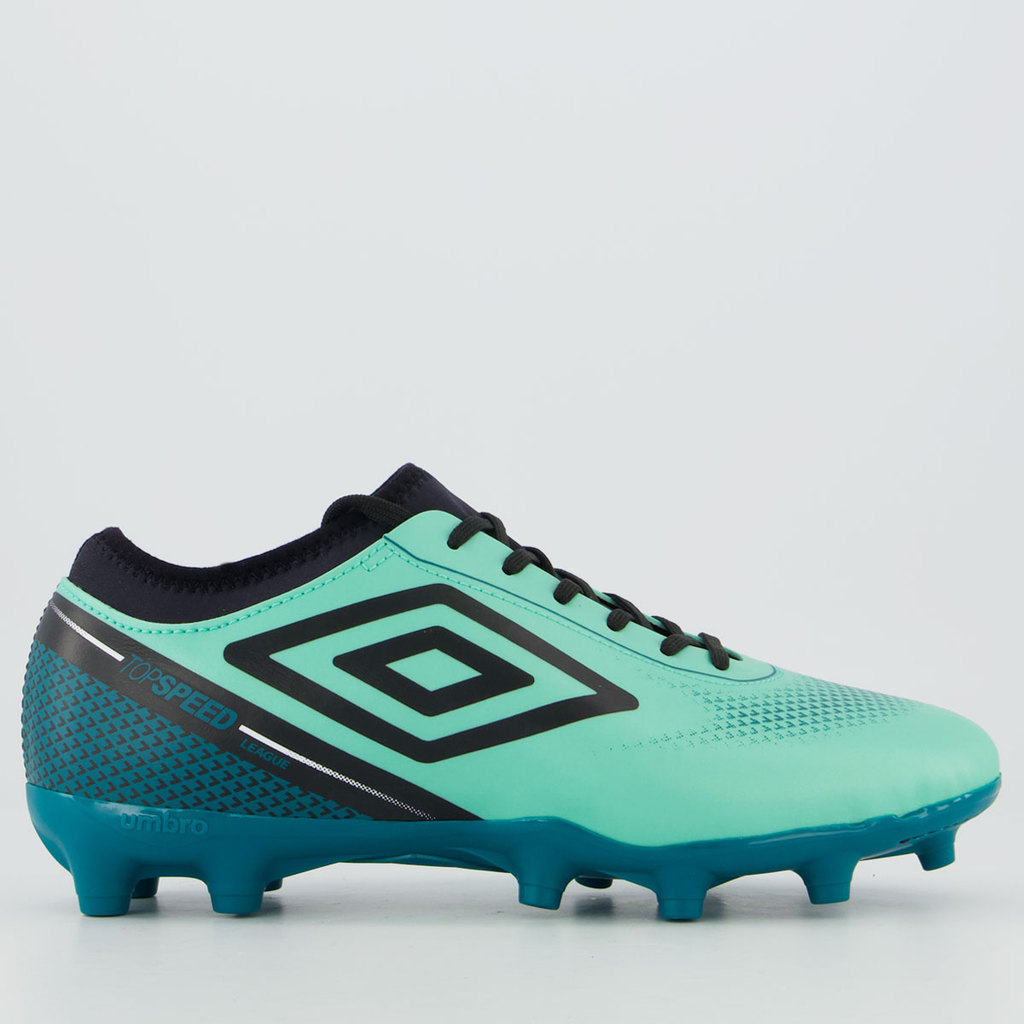 Chuteira Umbro Top Speed League Campo Verde e Preta