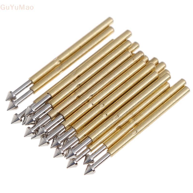 (gGUYU) 100 Unidades P75-E2/E3 Sonda De Teste De Mola Pino pogo 1.3/1.5 Mm Cabeça Cônica 1.0 Dedal BR