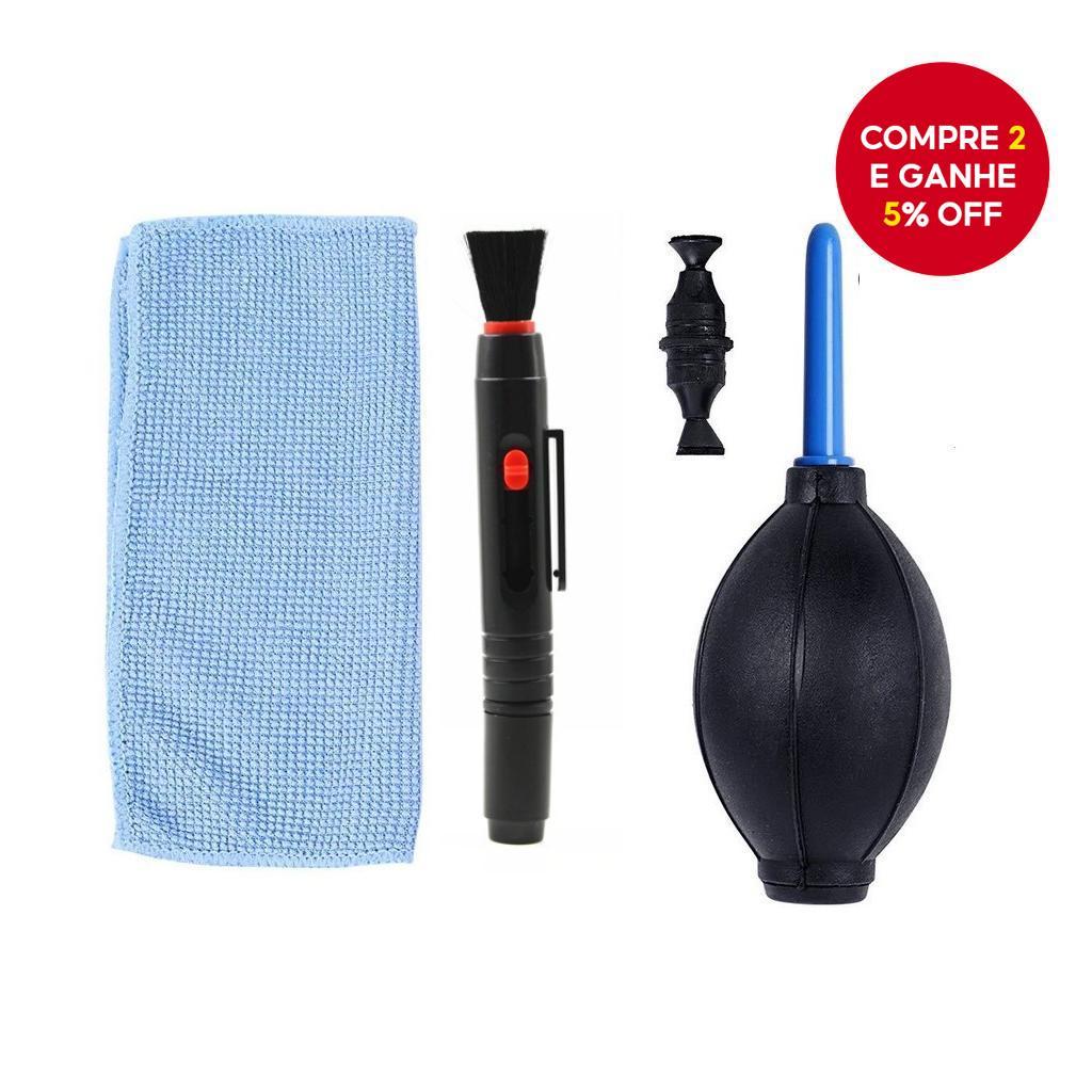 Kit de Limpeza de Câmera 3 em 1 Profissional para DSLR, Ferramenta de Limpeza de Lente de Câmera Digital para Sensor e