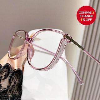 Novos Óculos Femininos com Bloqueio de Luz Azul, Estilo Grande e Fashion, Óculos para Computador.