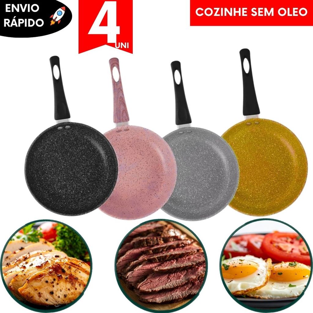 Kit Frigideira Panela Anti Risco Disco Arado Fogão Indução Camping Panquequeira Chef Jogo Cozinha Panela Wok Industrial