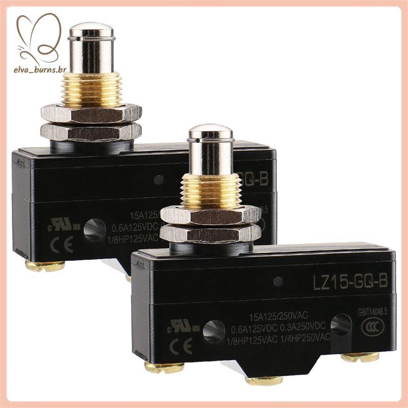 [elva_burns.br] Microinterruptor De Uso Universal , Interruptor De Êmbolo De Montagem Em Painel , Z-15GQ-B (LZ15) Peça D