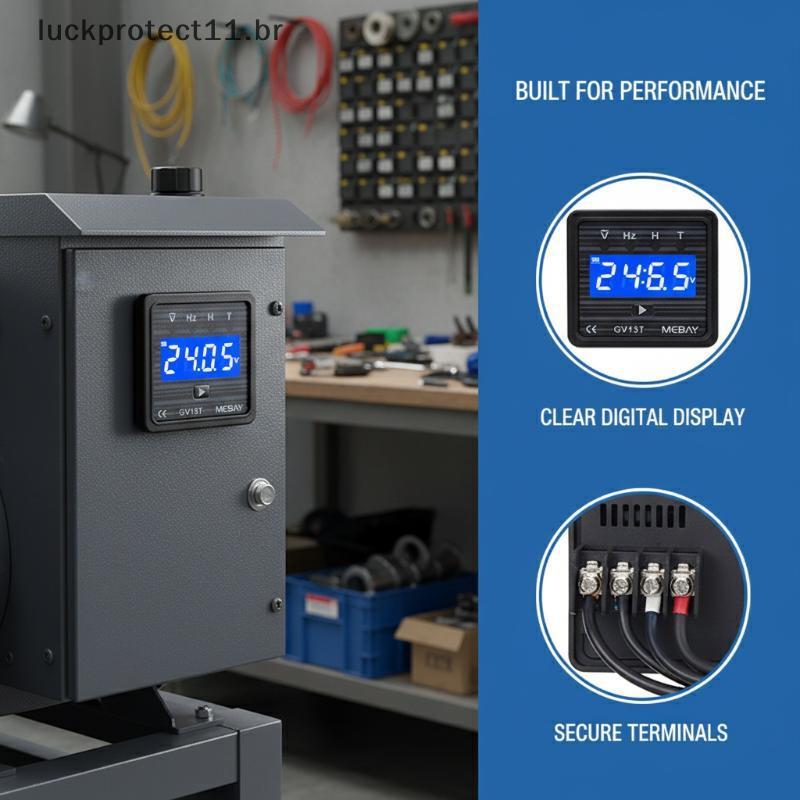 LTBR Poderoso Instrumento De Medidor De Frequência De Voltímetro Digital GV13T Para Gerador , Medição De Energia Em Temp
