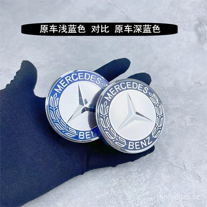 Calota de roda com logotipo Mercedes para GLC ML400 GLK300 GLE E300S, adequada para C200 LVYY