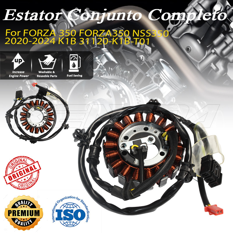Bobina Estator Magneto Referência K1B 31120-K1B-T01 Para Forza 350 NSS350 2020-2024